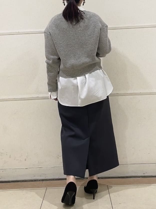 watanabeさんの「UNTITLED｜【ゆったりサイズ／着丈短め】ジップニットカーディガン」を使ったコーディネート