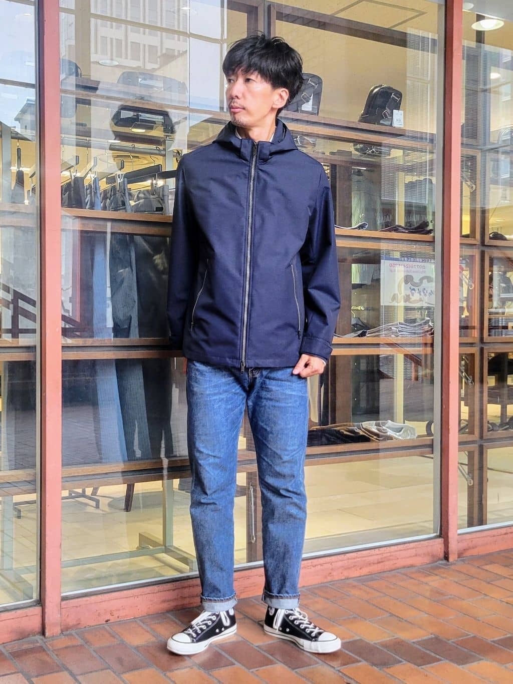 piroyaさんの「TAKEO KIKUCHI｜【Sサイズ～】ウォーム ミラノリブ オフネック プルオーバー」を使ったコーディネート