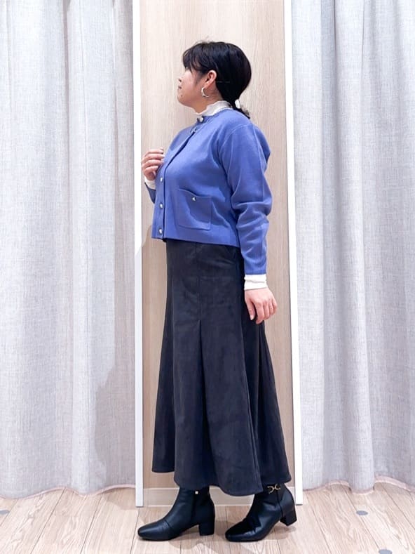 naoさんの「grove｜【SET UP対応】ジャケットライク総針カーディガン」を使ったコーディネート