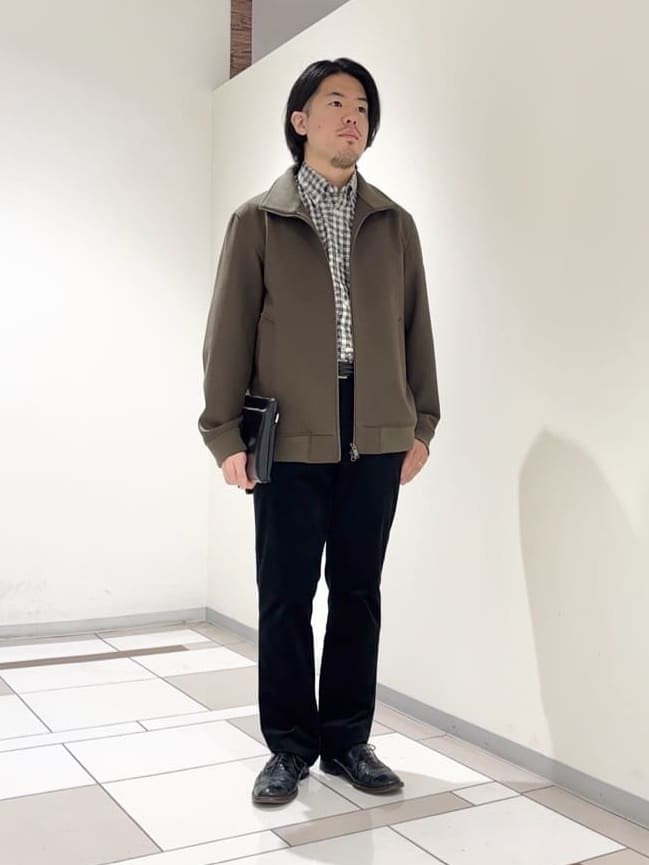 及川さんの「TAKEO KIKUCHI｜【JUST ONE LAYER】ダウンファブリック ジップアップ リブ ブルゾン」を使ったコーディネート