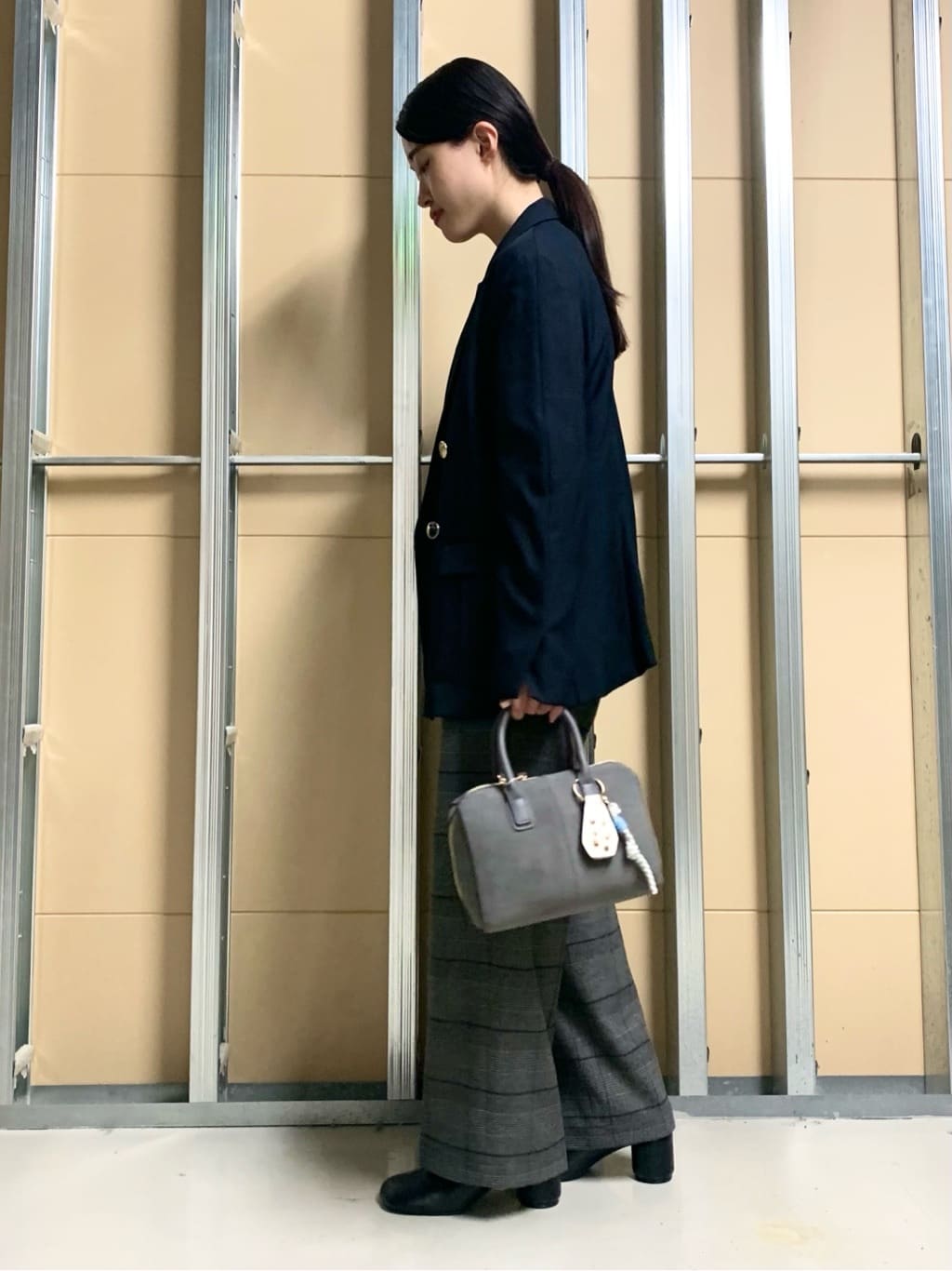 sahoさんの「THE SHOP TK｜【今羽織るなら】ダブルブレストジャケット【セットアップ可/洗える】」を使ったコーディネート