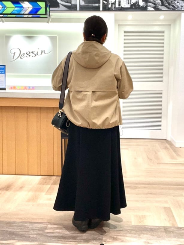 rinさんの「Dessin｜【洗える】リブタートルネックニット」を使ったコーディネート