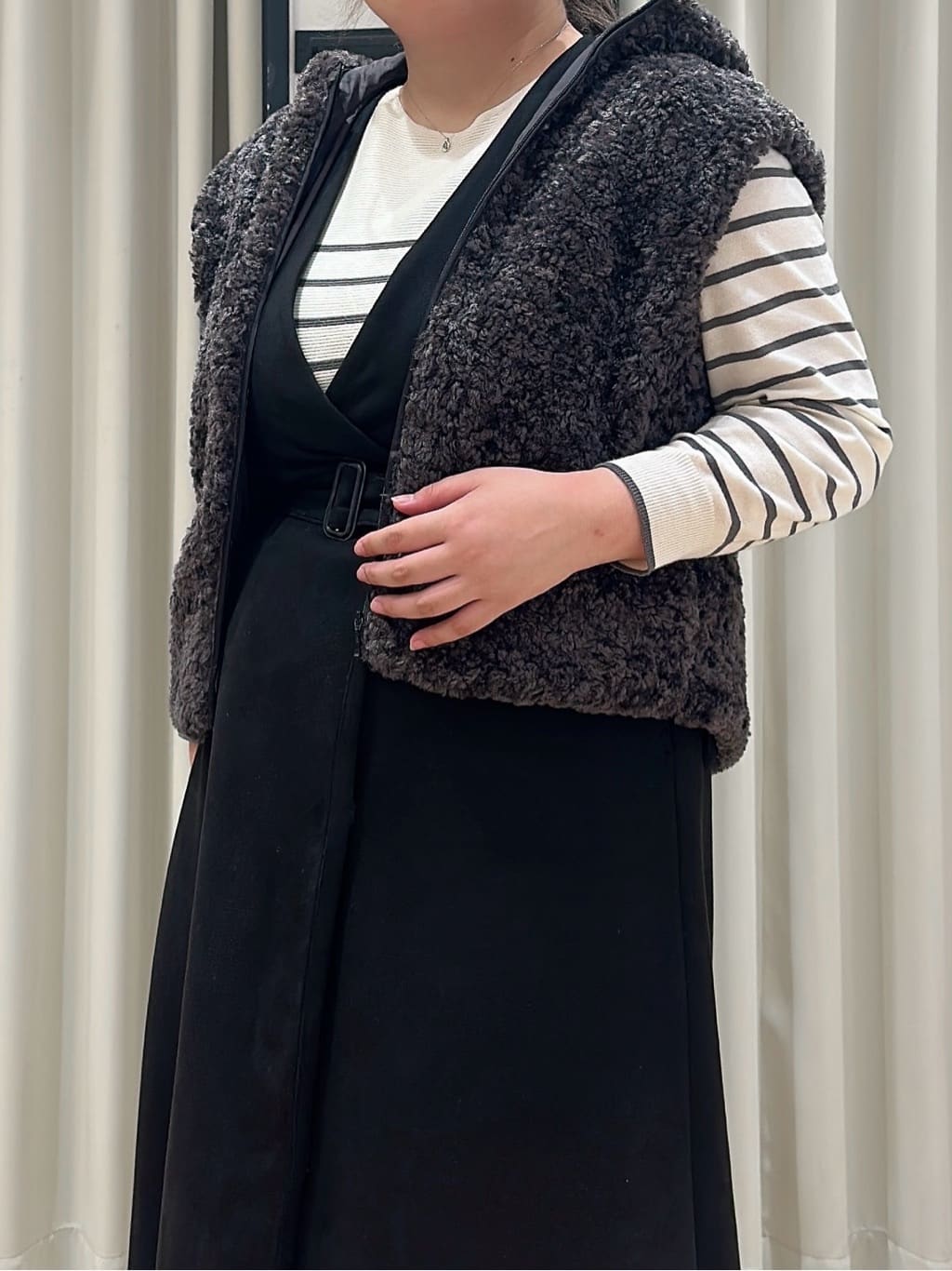 suzuさんの「grove｜【名品アウター/3WAY・はっ水】ボアライナー付マウンテンパーカ」を使ったコーディネート