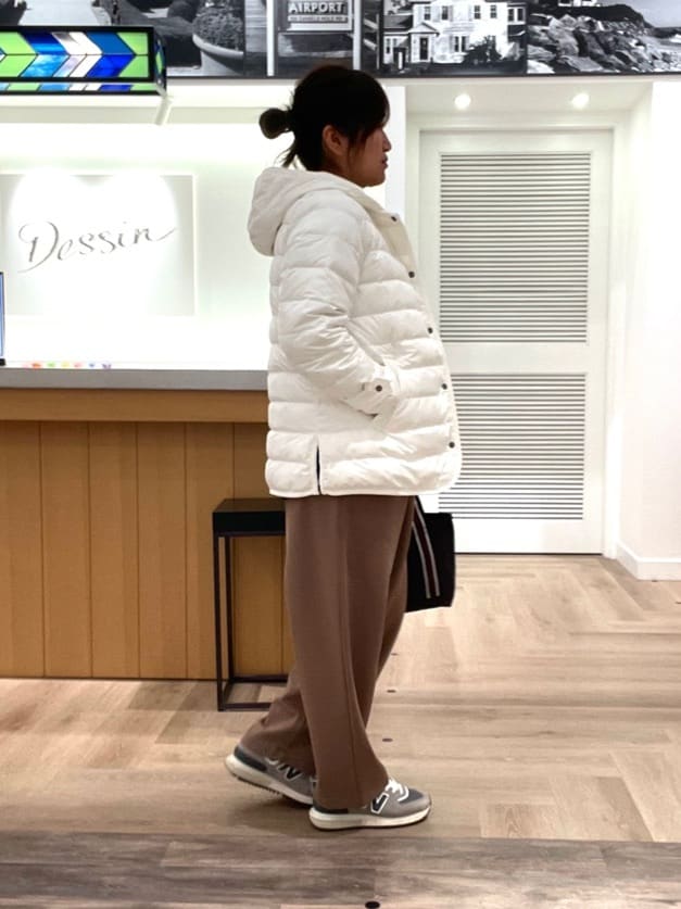 rinさんの「Dessin｜【撥水・2WAY】ミュラーダウンコートミドル丈」を使ったコーディネート