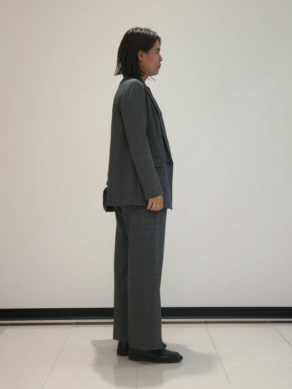 eriさんの「INDIVI｜【洗える／セットアップ可能】凹凸ストレッチ素材ダブルジャケット」を使ったコーディネート