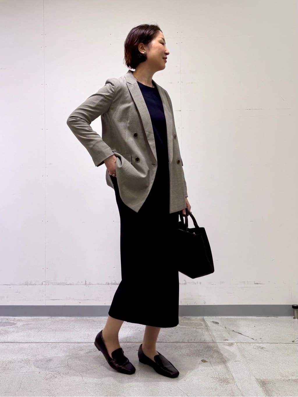 yuriさんの「INDIVI｜【SETUP可能／袖コンシャス】ダンボールジャージトップス」を使ったコーディネート