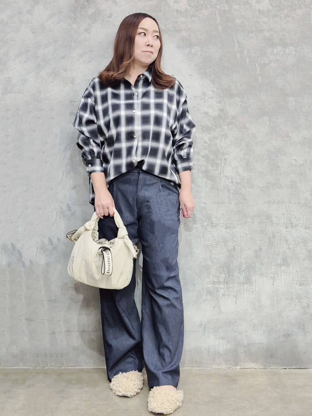 ひさえさんの「THE SHOP TK｜【S-XLサイズ/選べる7色】どこから見ても美しい ガーターニット/毛玉になりにくい/洗濯機OK」を使ったコーディネート
