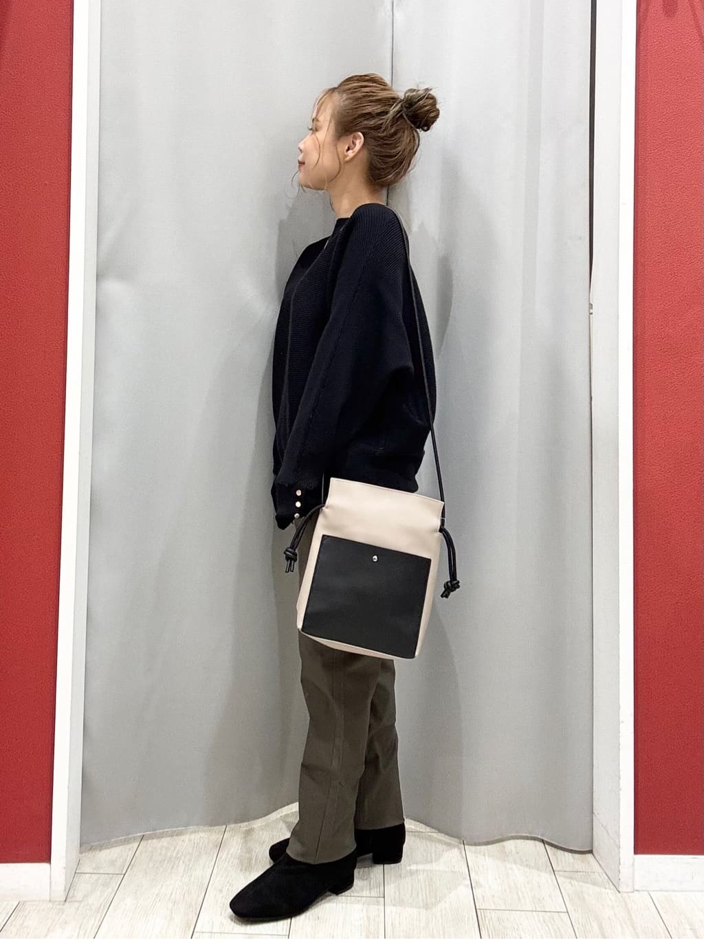shioさんの「SHOO･LA･RUE｜【洗濯機可/S-LL】フィット感が心地よい ハイパーストレッチスキニー裏起毛」を使ったコーディネート