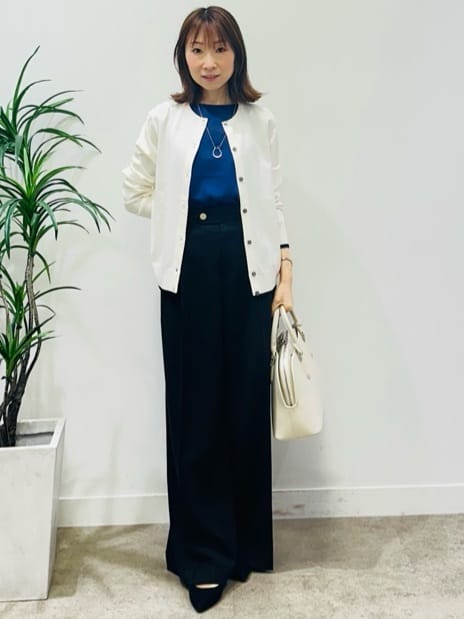 Miwaさんの「UNTITLED｜【アンサンブル可/洗える】シアーノースリーブ プルオーバー」を使ったコーディネート