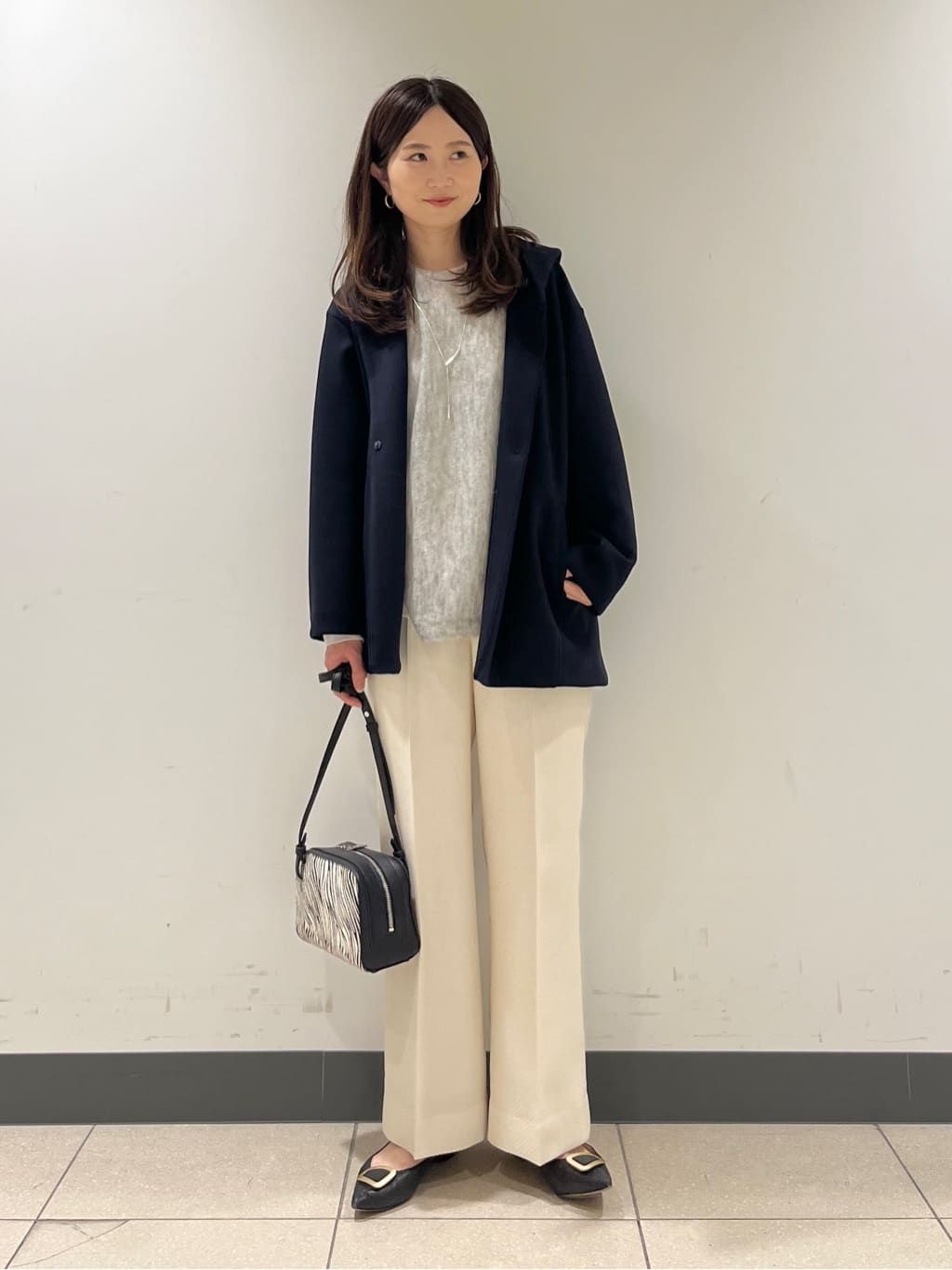 shokoさんの「INDIVI｜【キッドモヘヤ素材】ラウンドヘムニット」を使ったコーディネート