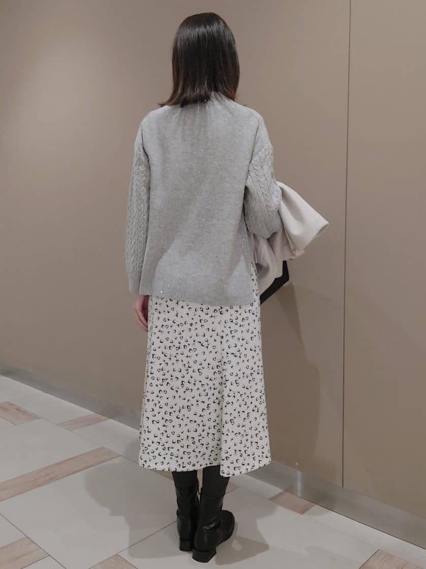 saiさんの「Reflect｜【一枚で着映え◎／ゆったりシルエット】ラメ&times;スパンコールウール混ニット」を使ったコーディネート
