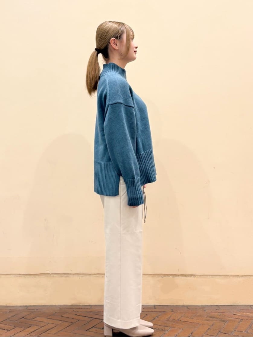 shiuさんの「OPAQUE.CLIP｜ハーフジップミドルゲージニット【洗濯機OK】」を使ったコーディネート