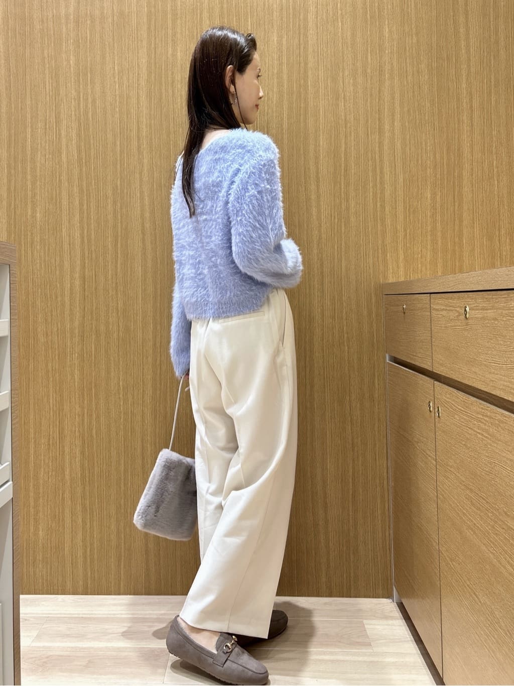 maiさんの「OPAQUE.CLIP｜ラメシャギーニット【洗濯機OK】」を使ったコーディネート