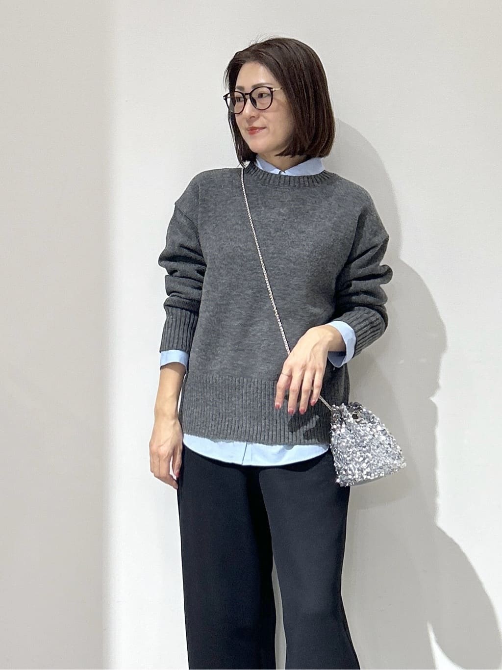 NAKAさんの「OPAQUE.CLIP｜ポケット刺繍レギュラーカラーシャツ【洗濯機OK】」を使ったコーディネート