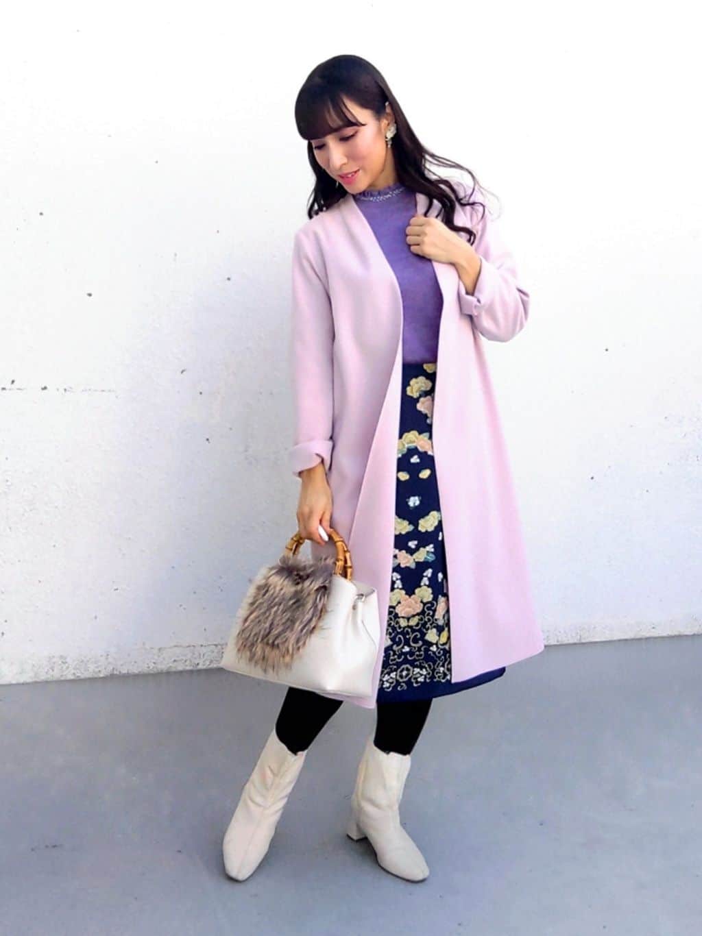 keinaさんの「SunaUna｜【SS～Lサイズ展開／6色展開】パール調ニット」を使ったコーディネート
