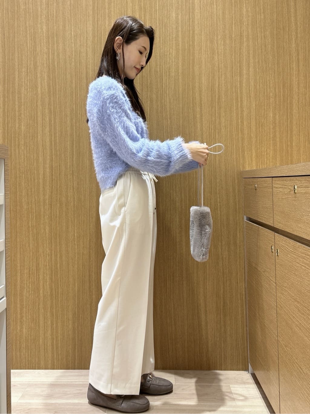 maiさんの「OPAQUE.CLIP｜ラメシャギーニット【洗濯機OK】」を使ったコーディネート
