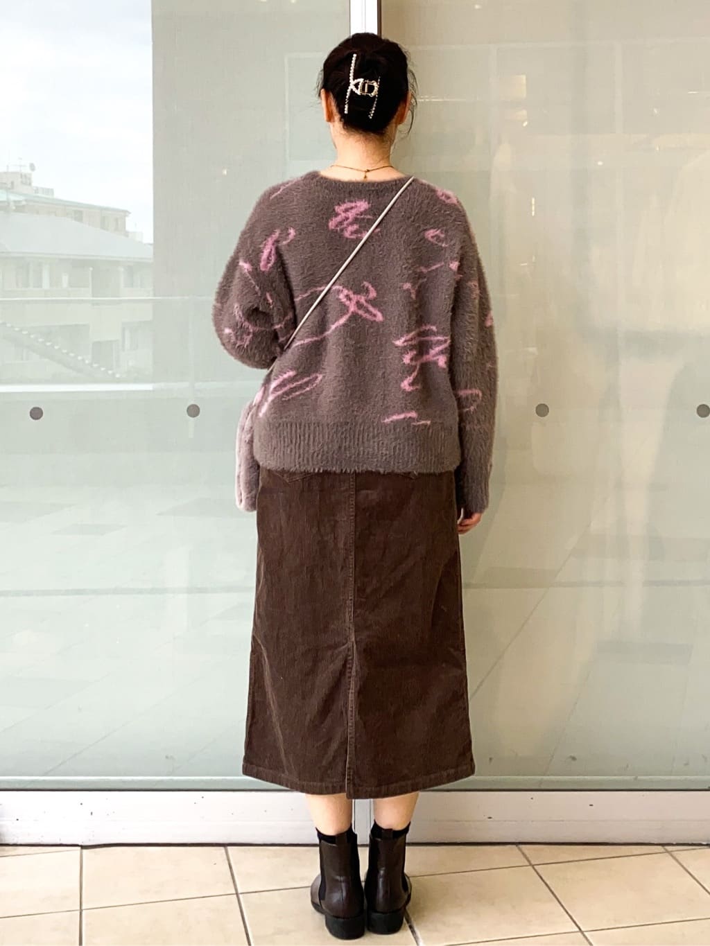 Jeanさんの「OPAQUE.CLIP｜アート柄シャギーニット【洗濯機OK】」を使ったコーディネート