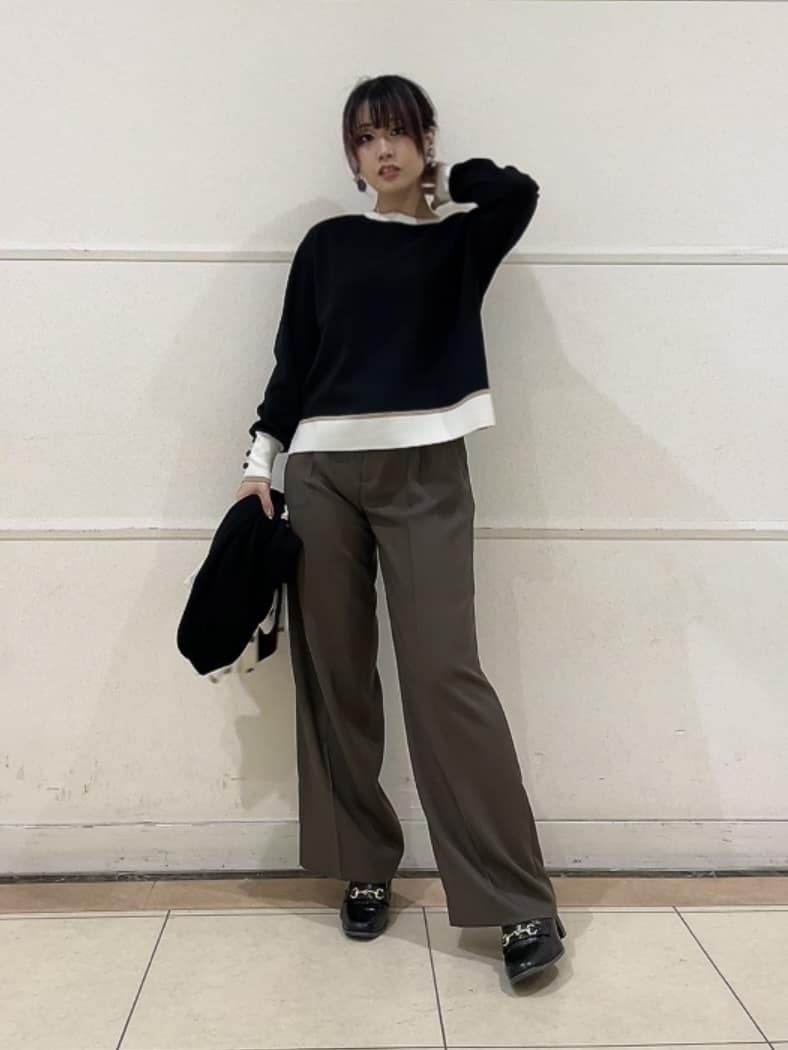 watanabeさんの「UNTITLED｜【アンサンブル可/ジャケット風】ウールミラノリブカーディガン」を使ったコーディネート