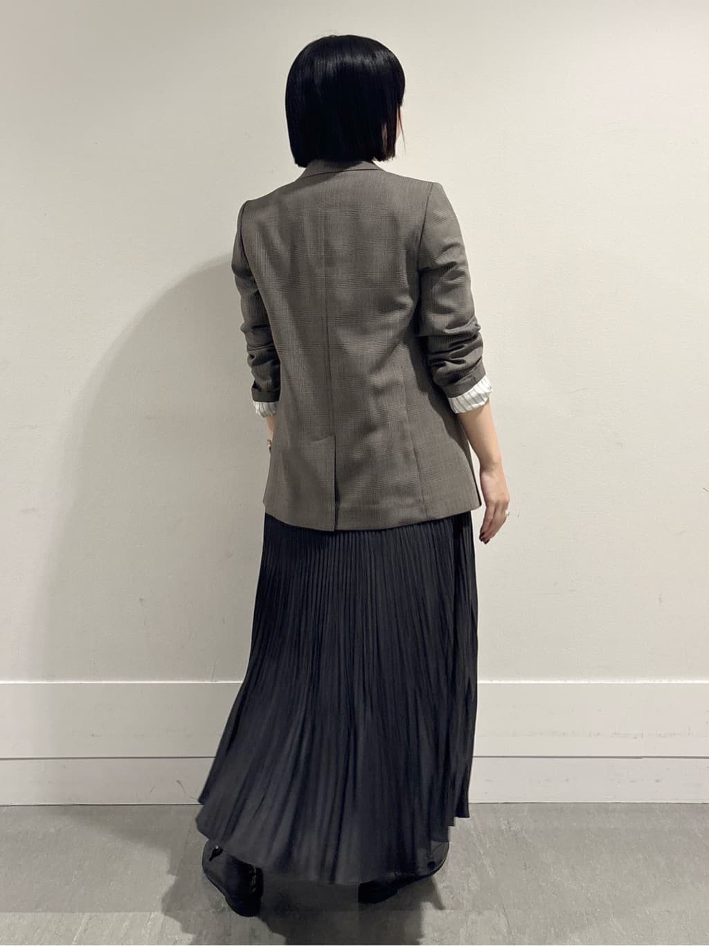 モエカさんの「UNTITLED｜【セットアップ可】ウールライク ダブルブレストジャケット」を使ったコーディネート