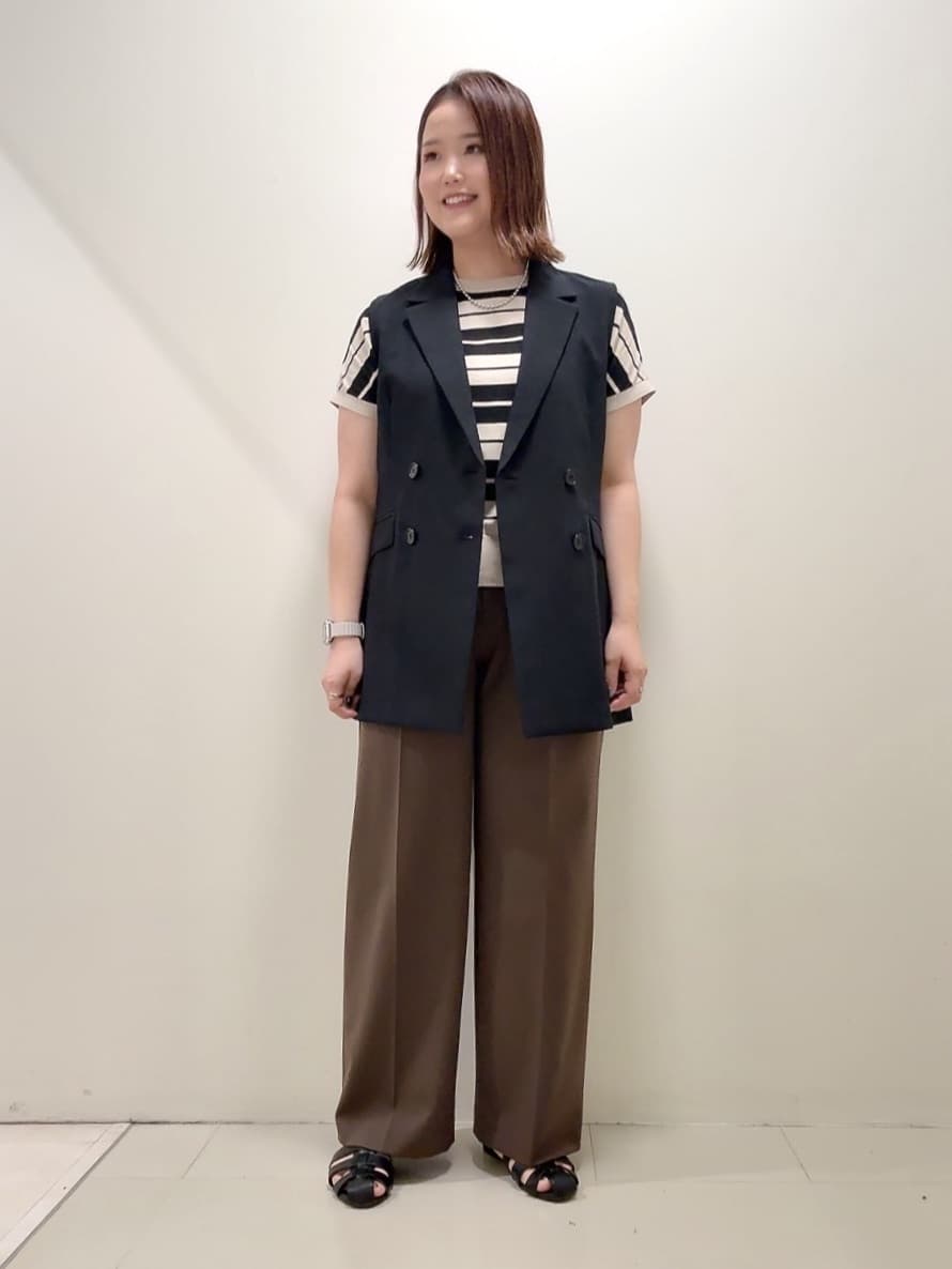 YUIさんの「UNTITLED｜【セットアップ可/洗える】スラブテーラードカラージレ」を使ったコーディネート
