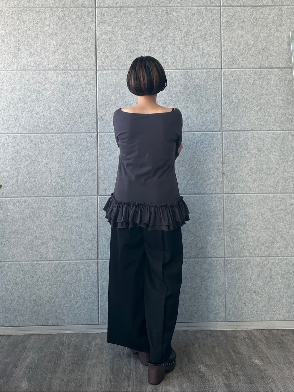 yukoさんの「CODE A｜center slit wide pants」を使ったコーディネート