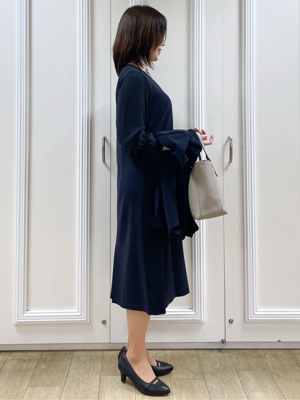 めいさんの「Reflect｜【たっぷり収納！／通勤におすすめ】&rsquo;25秋冬毎日ミディアムバッグ」を使ったコーディネート