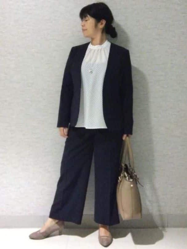 sakoさんの「Reflect｜【SS-4Lサイズ】ドットプリントブラウス」を使ったコーディネート
