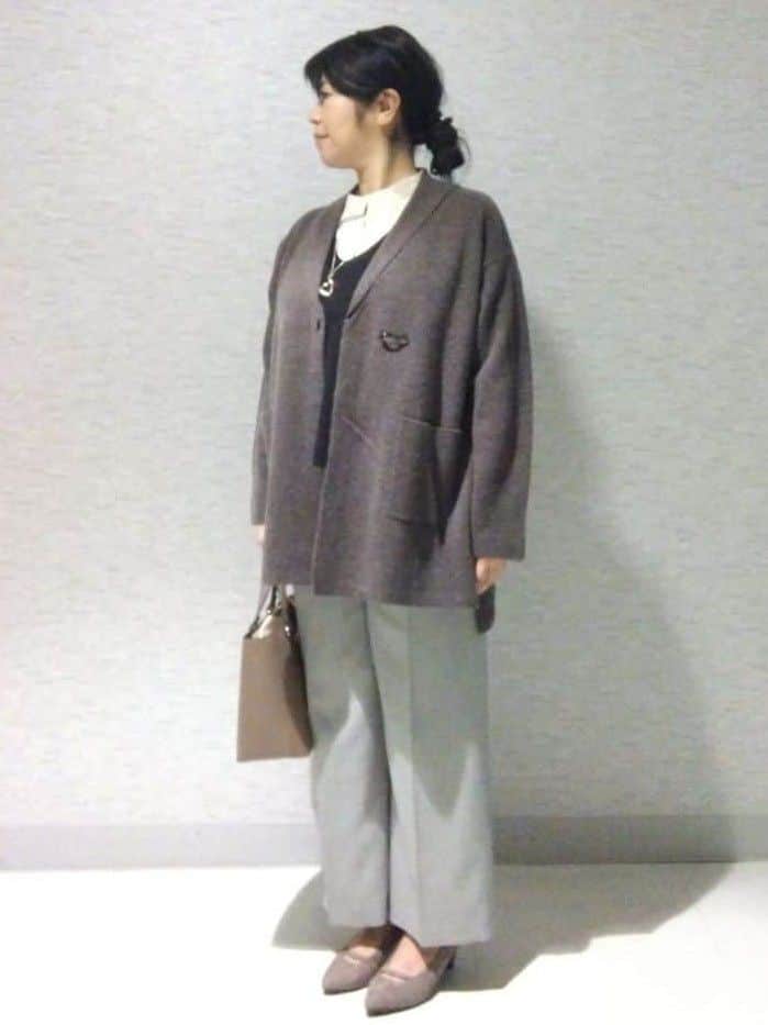 sakoさんの「Reflect｜【さらっと一枚で決まる／重ね着にもおすすめ◎】タックスリーブシャツブラウス」を使ったコーディネート