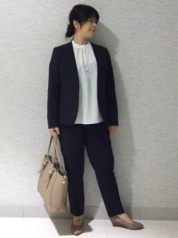 sakoさんの「Reflect｜【SS-4Lサイズ】ドットプリントブラウス」を使ったコーディネート