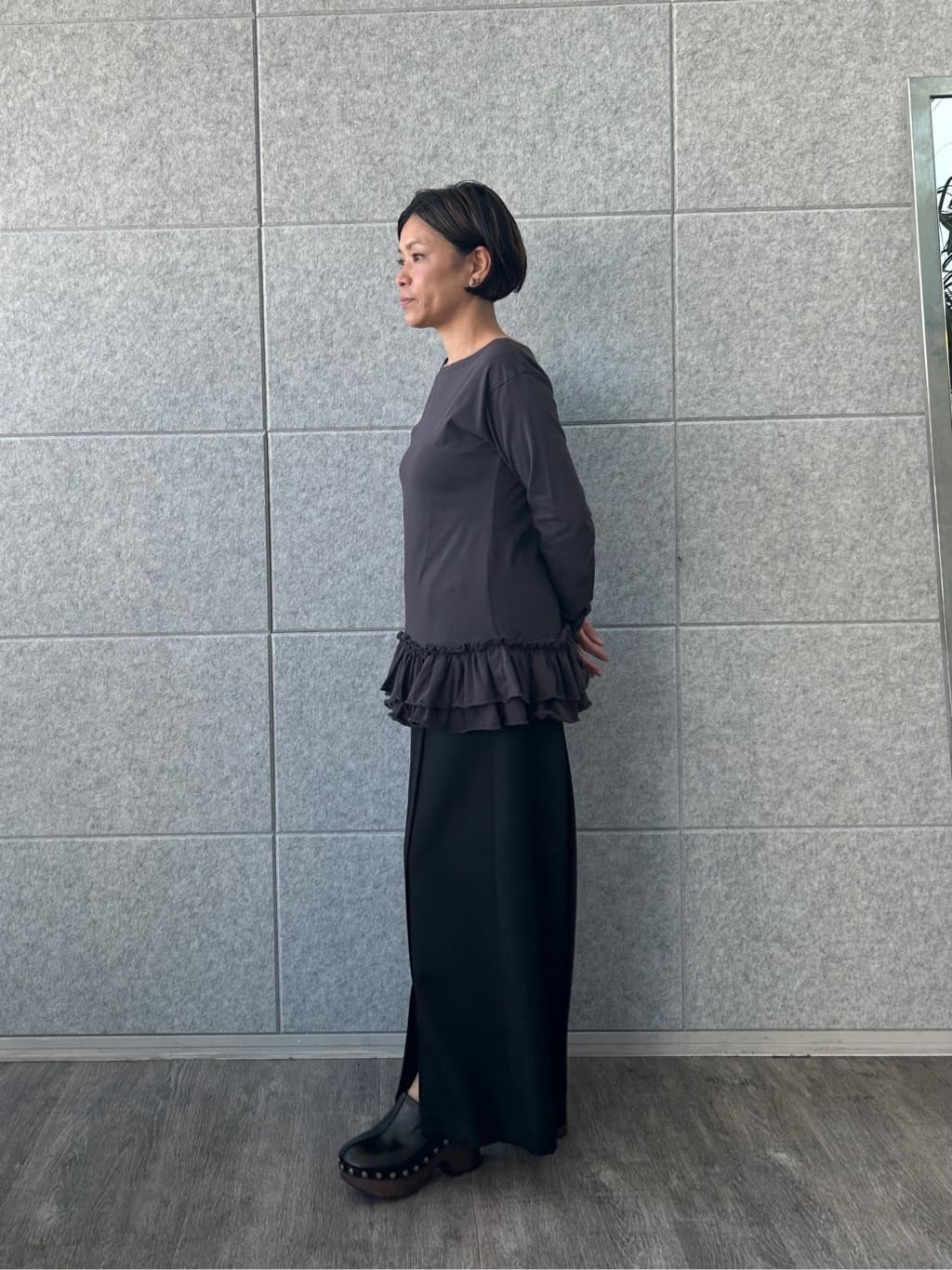 yukoさんの「CODE A｜center slit wide pants」を使ったコーディネート