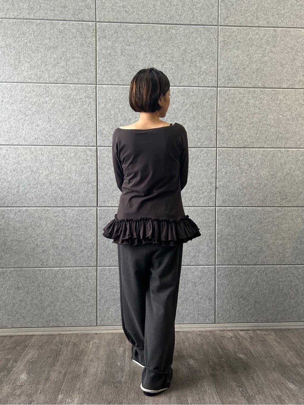 yukoさんの「CODE A｜easy ruffled tee」を使ったコーディネート