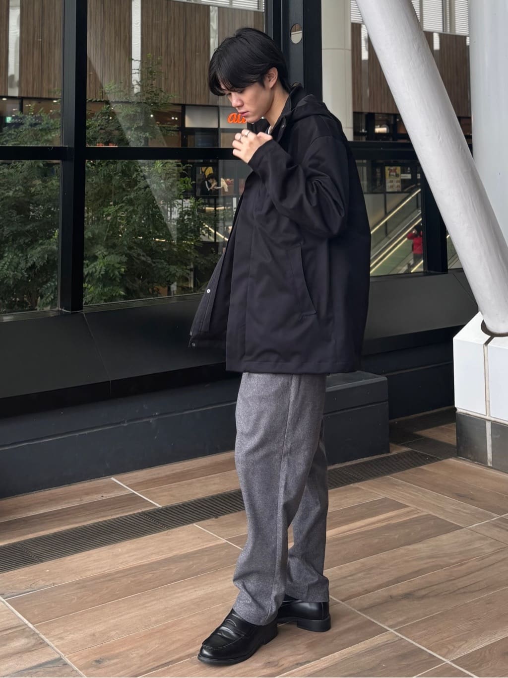 うらしーさんの「THE SHOP TK｜【3WAY】中綿ライナー付き カルゼコート　洗濯機OK/ON・OFF対応」を使ったコーディネート