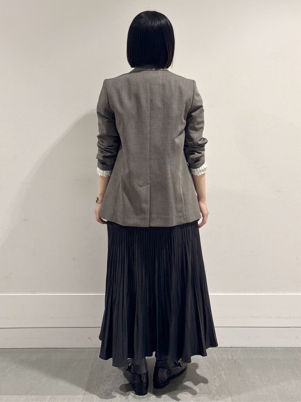 モエカさんの「UNTITLED｜【セットアップ可】ウールライク ダブルブレストジャケット」を使ったコーディネート