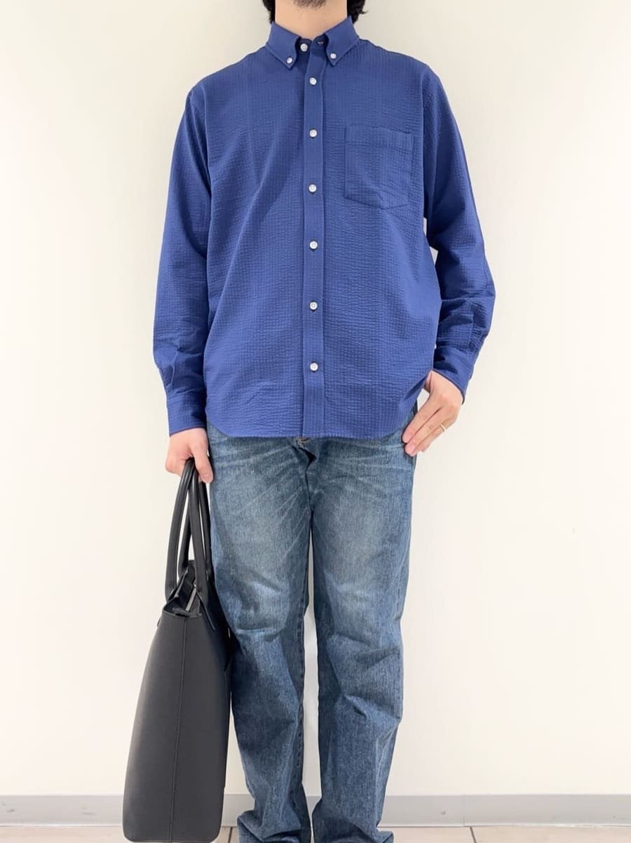 及川さんの「TAKEO KIKUCHI｜【モンスターストレッチ】日本製 ウォッシュド デニムパンツ」を使ったコーディネート