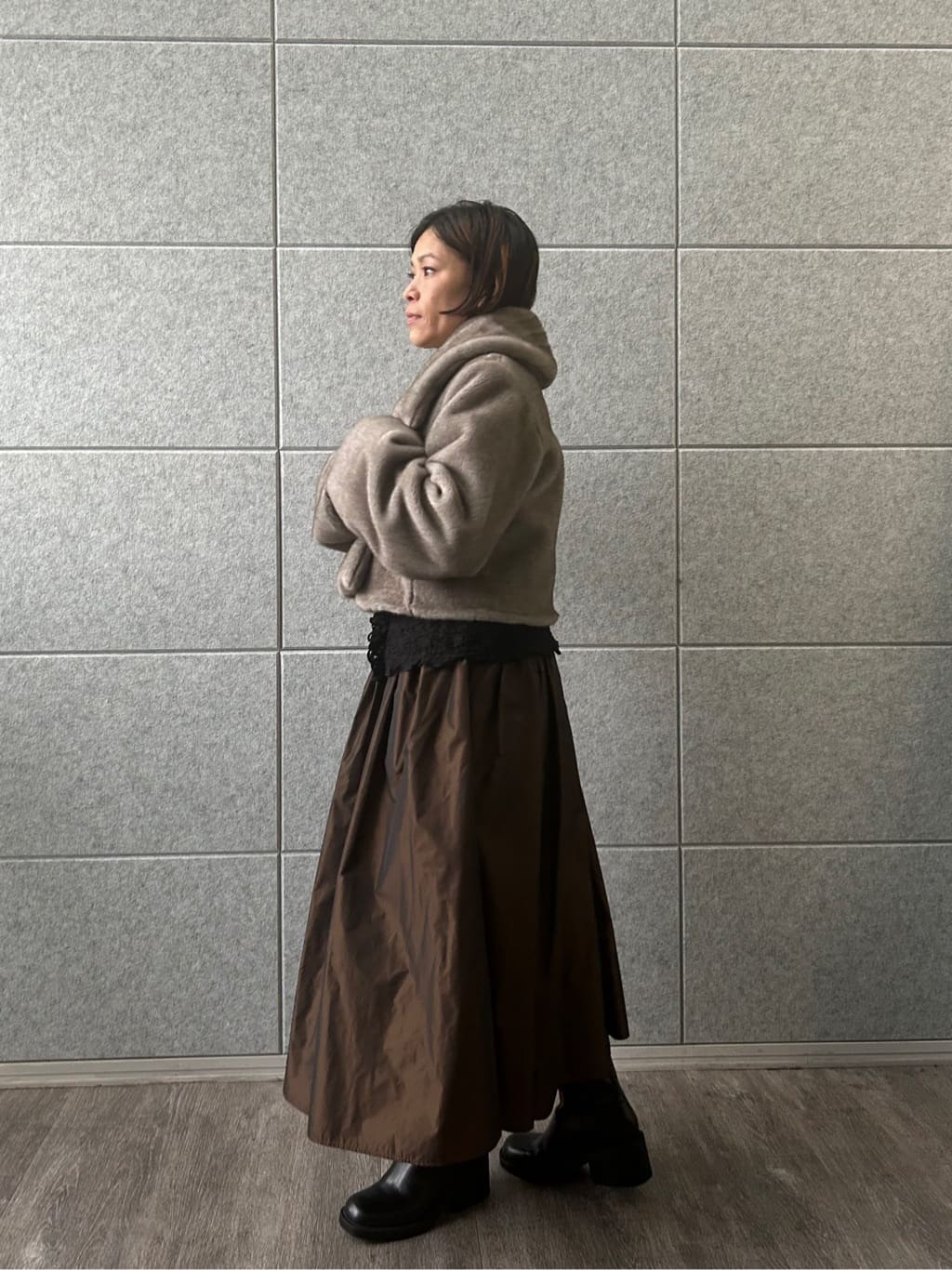 yukoさんの「CODE A｜zip design volume skirt」を使ったコーディネート
