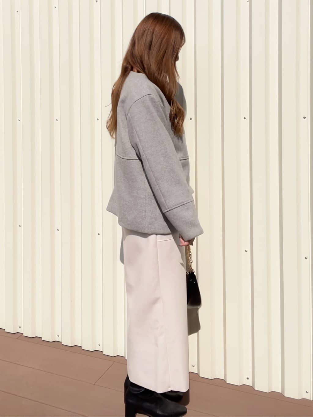 Ramuさんの「OPAQUE.CLIP｜オフショルダーニット【洗濯機OK】」を使ったコーディネート
