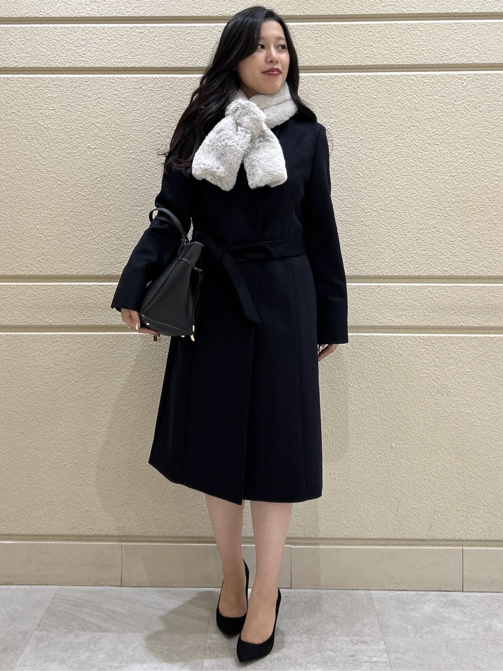 Momokaさんの「COUP DE CHANCE｜【日本製／ラメ混】ジャージ素材タイトシルエットワンピース」を使ったコーディネート