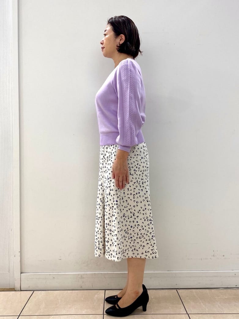 ksmさんの「Reflect｜【選べる8色／スカートにもパンツにも◎】ウール混ボートネックニット」を使ったコーディネート