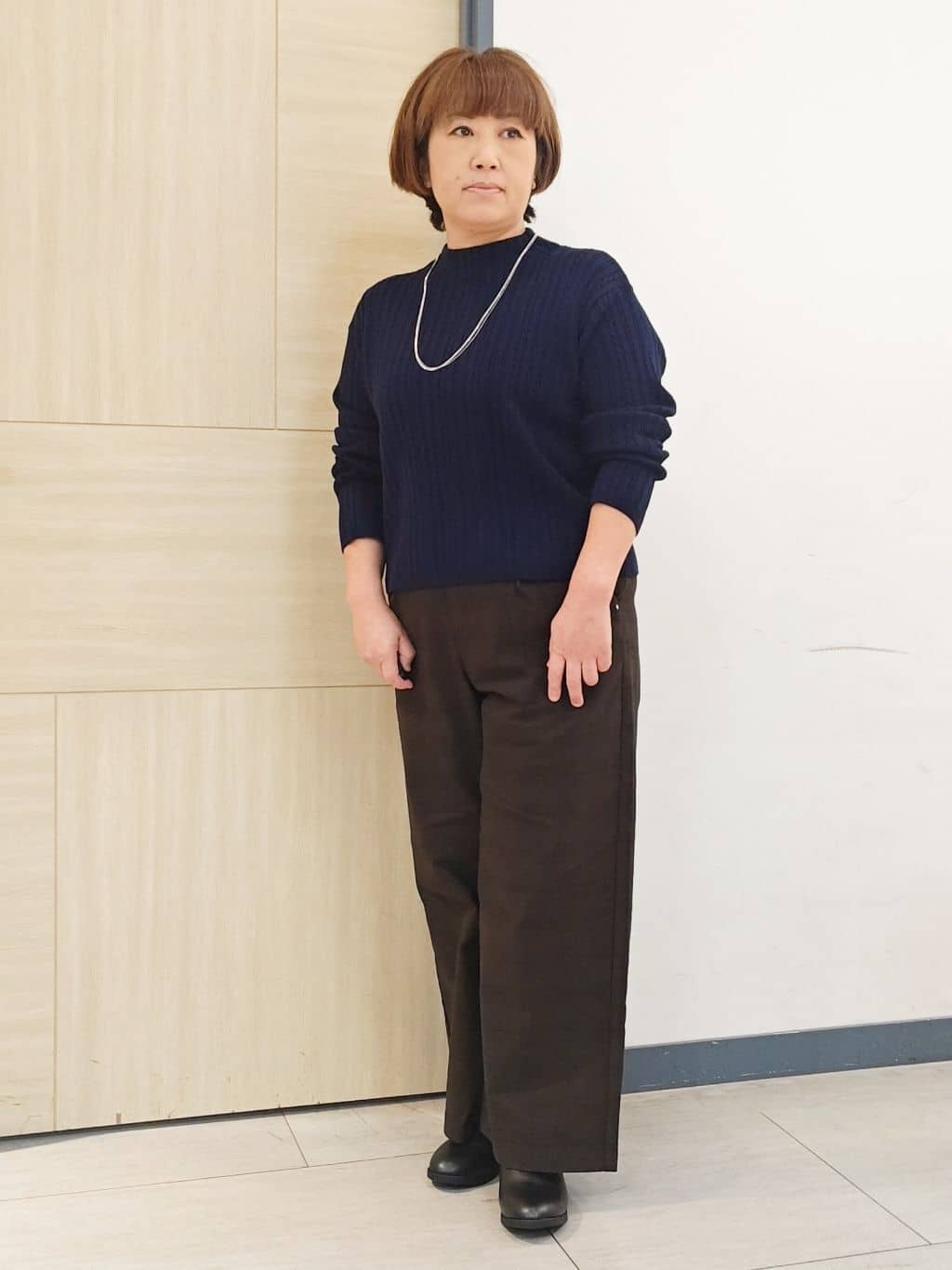 むぅポンさんの「grove｜キルティングPコートジャケット」を使ったコーディネート