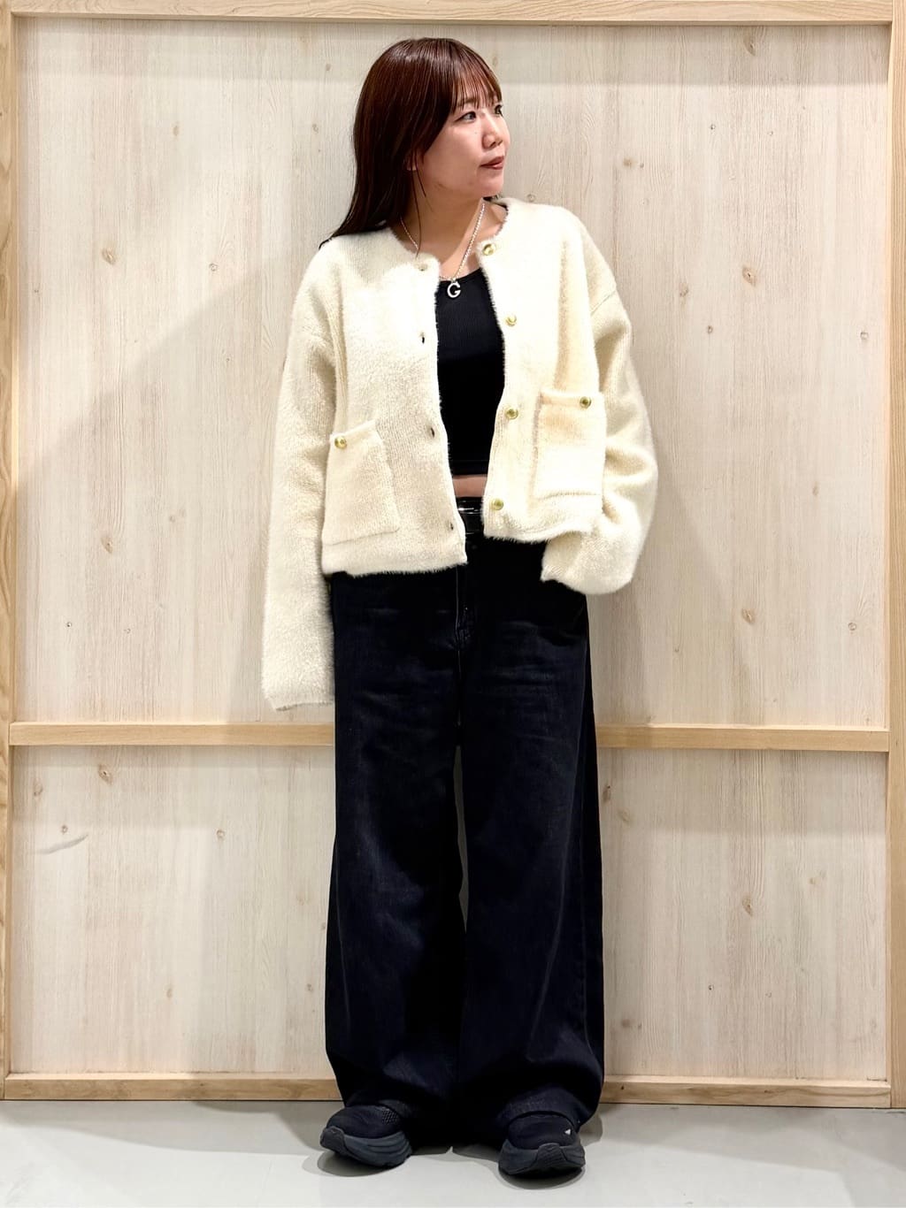 nanaさんの「THE SHOP TK｜クラシックショルダーバッグ」を使ったコーディネート