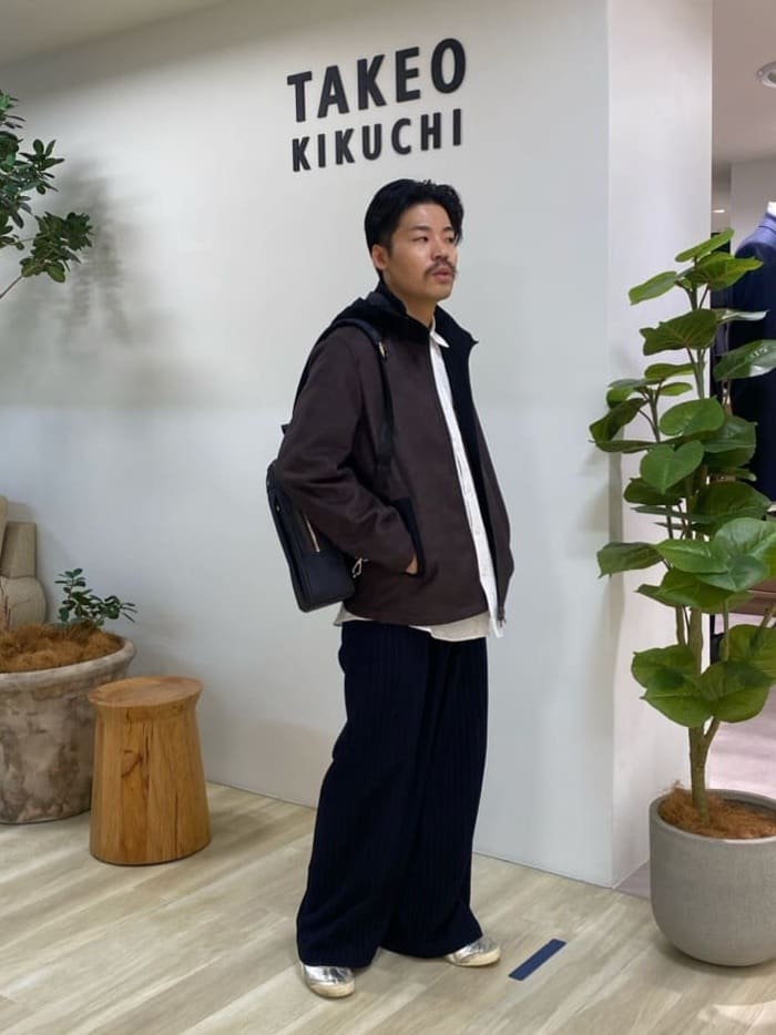 石井友也さんの「TAKEO KIKUCHI｜【Made in JAPAN】播州織 ドビー千鳥シャツ」を使ったコーディネート