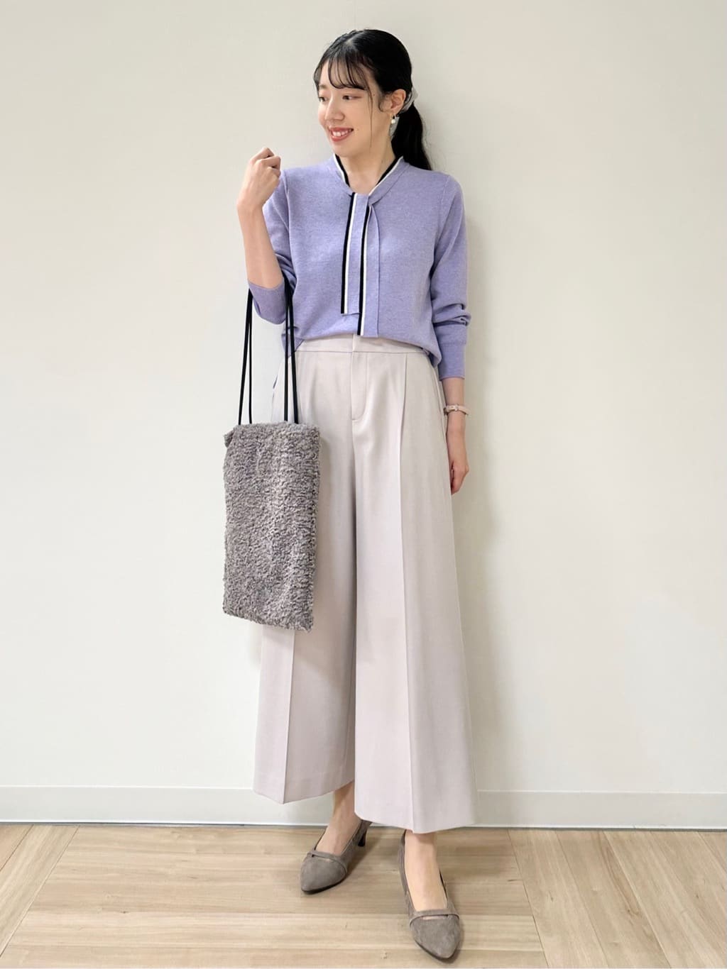 Momoさんの「Reflect｜【腰周りすっきり◎】ワイドクロップドパンツ」を使ったコーディネート