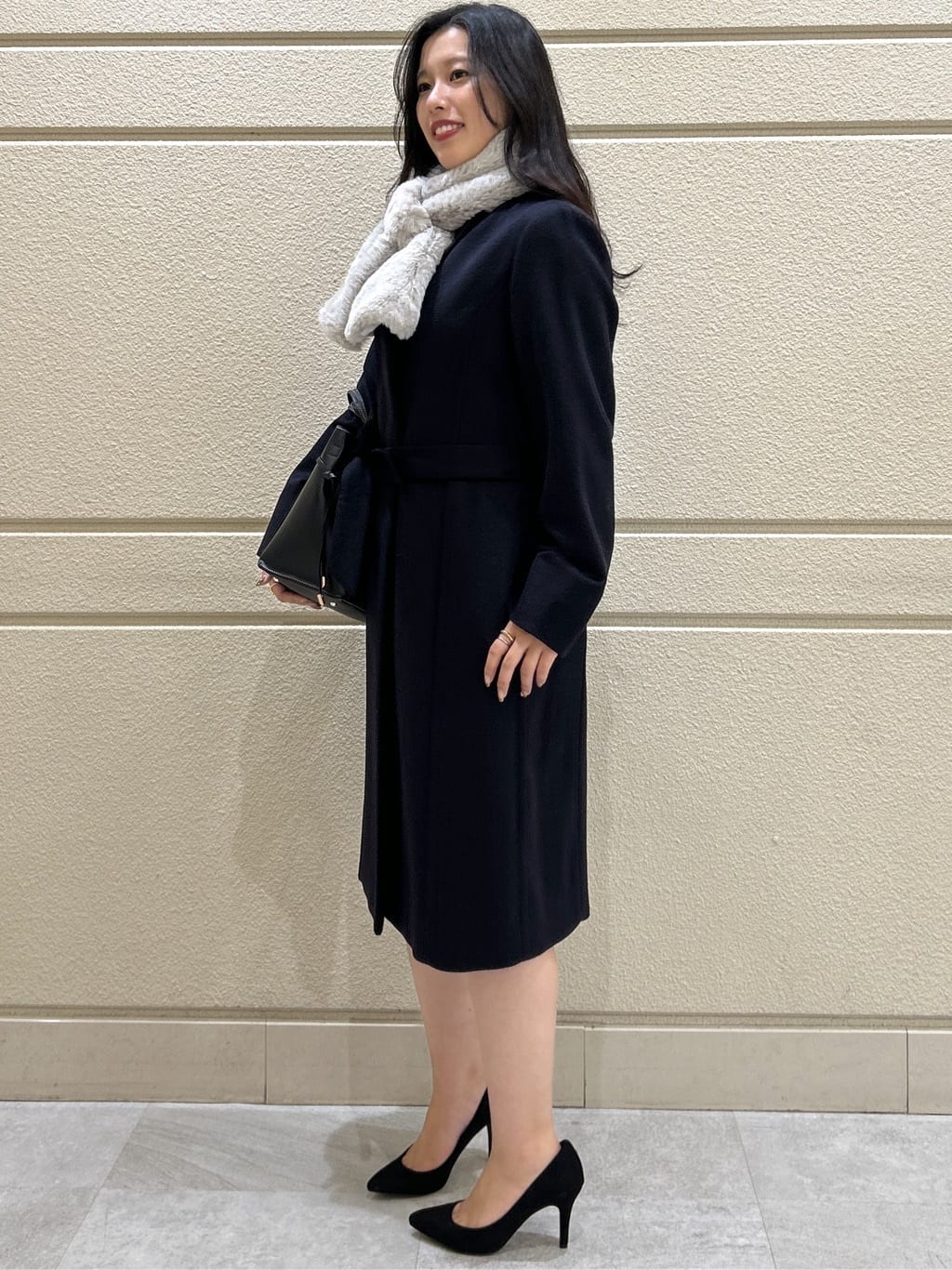 Momokaさんの「COUP DE CHANCE｜【日本製／ラメ混】ジャージ素材タイトシルエットワンピース」を使ったコーディネート