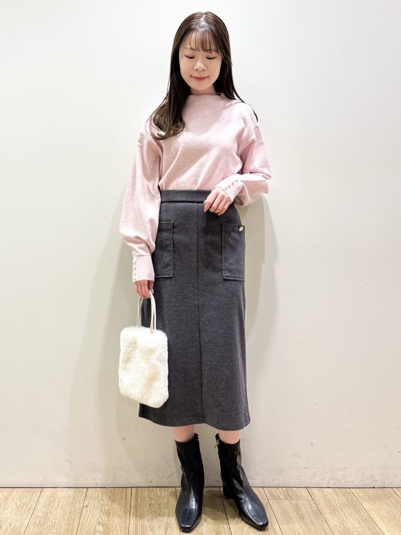 ayaさんの「index｜ストレッチナロータイトスカート【洗濯機OK／抗ピル】」を使ったコーディネート