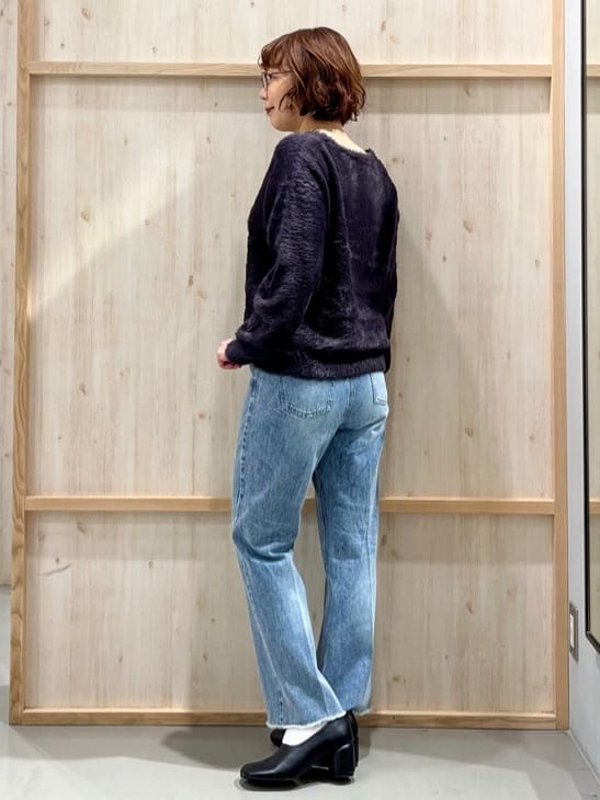 nakoさんの「THE SHOP TK｜【華やかで柔らか】ふわふわフェザーニット/洗える・前後2WAY」を使ったコーディネート