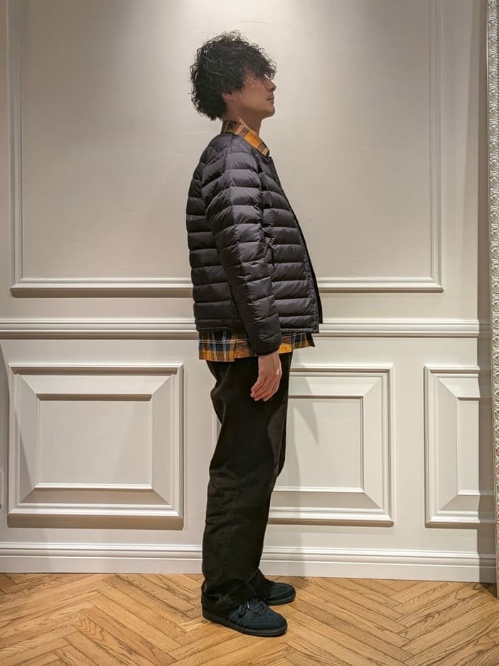 橋本さんの「DRESSTERIOR｜◆DANTON（ダントン）INNER DOWN CREWNECK JACKET｜ジャケット」を使ったコーディネート
