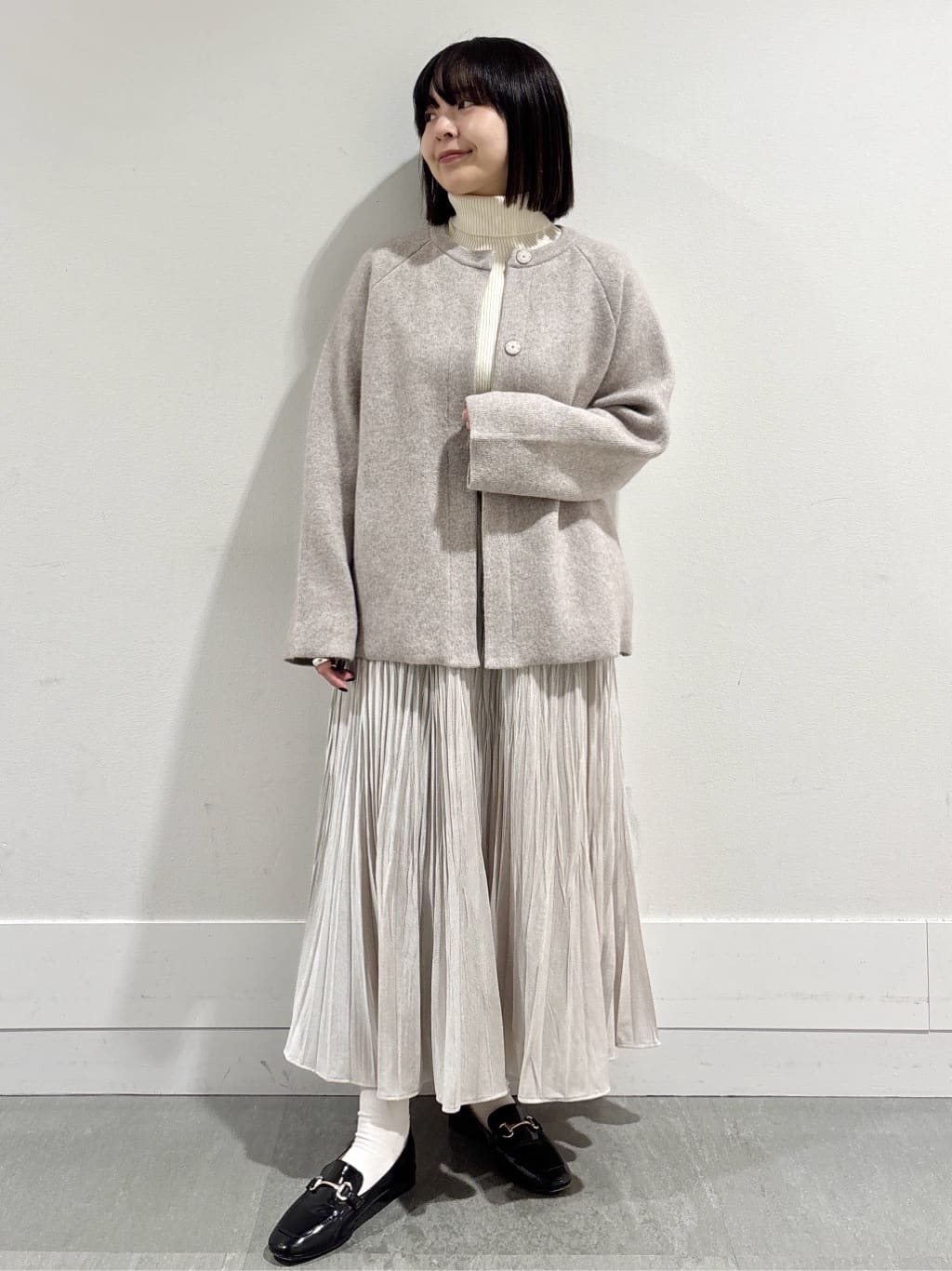 モエカさんの「UNTITLED｜【軽アウター/ミドル丈】ウールニットコーディガン」を使ったコーディネート