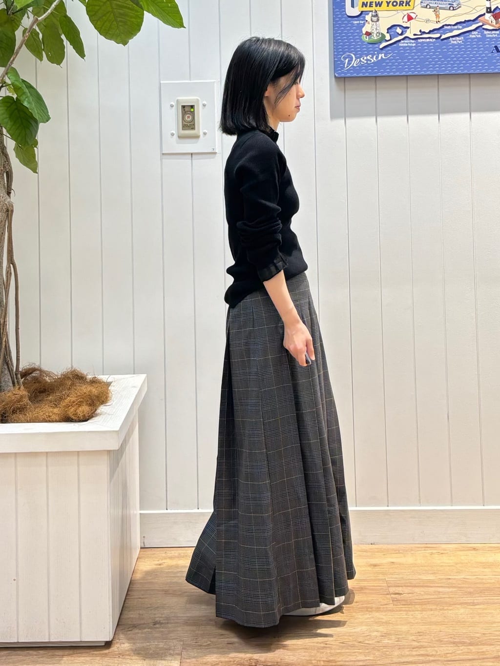 OKADAさんの「Dessin｜【洗える】オーガンジーフリルニット」を使ったコーディネート