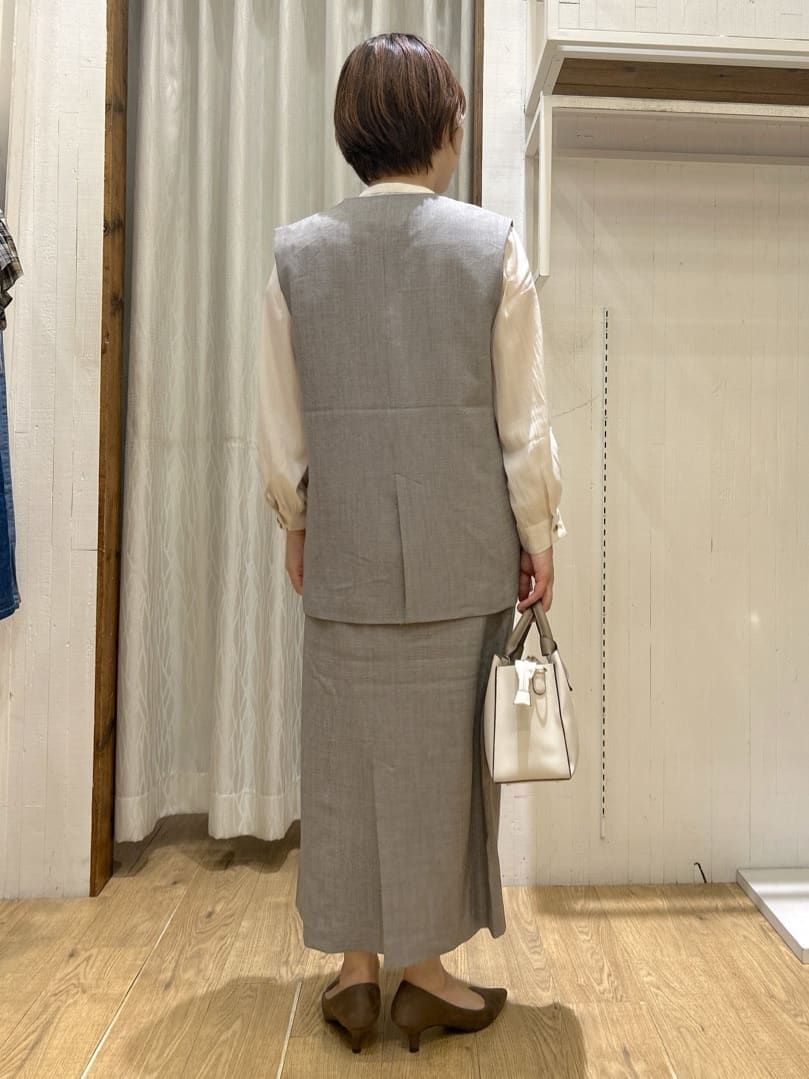 ga_riさんの「THE SHOP TK｜ノーカラージレ【セットアップ可/洗濯機OK】/CAVIANシリーズ」を使ったコーディネート