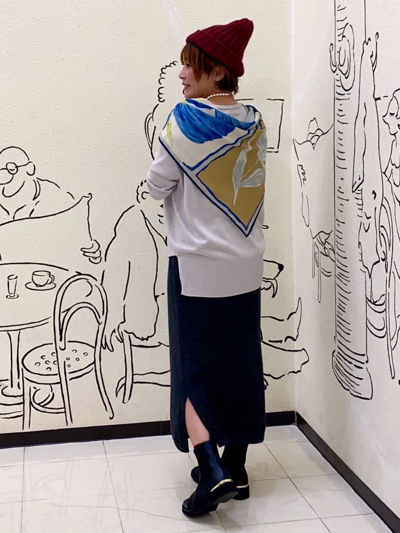 mari_831さんの「UNTITLED｜【8色展開/体型カバー】魅せるタイムレスニット」を使ったコーディネート
